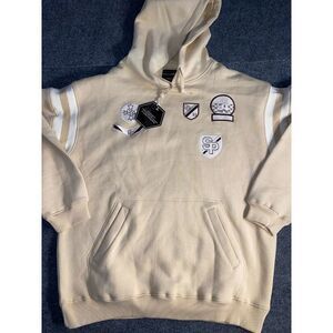 Southpole Authentic Hoodie Men XL Beige‎ Ribbed Cuff/Hem Pouch Pocket Drawstring